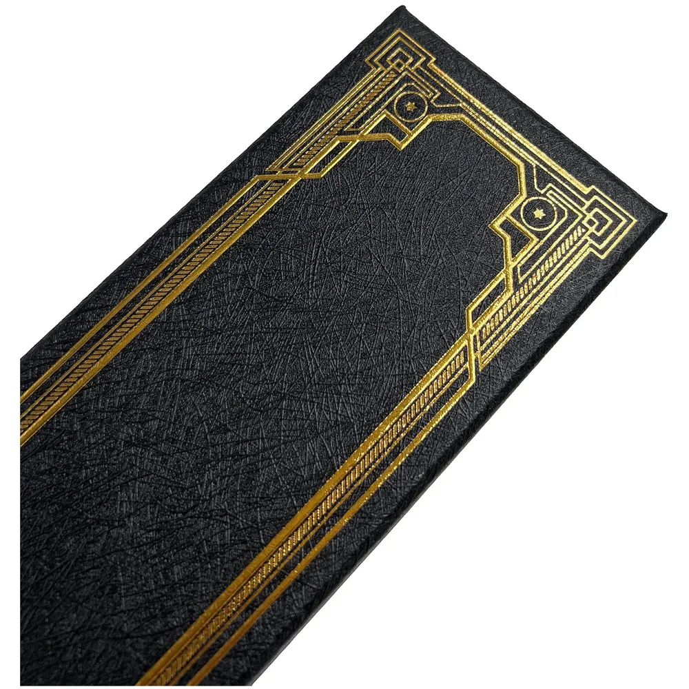 Premium Polyresin & Metal Magic Wand Wizard Sorcerers Wand with Ribbon Box Metal Core Inside, Life Size 1:1 (Style 5) black - 6