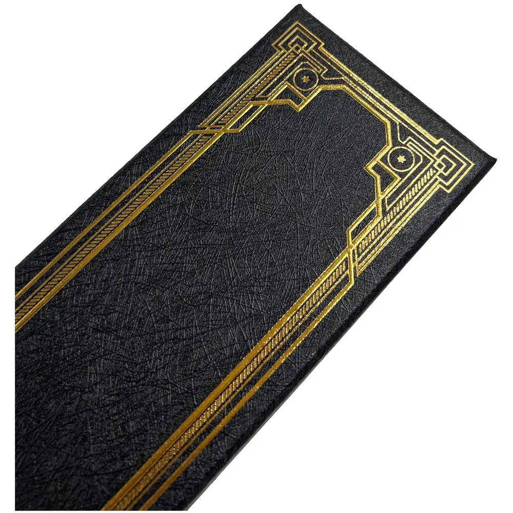 Premium Polyresin & Metal Magic Wand Wizard Sorcerers Wand with Ribbon Box Metal Core Inside, Life Size 1:1 (Style 6) black - 6