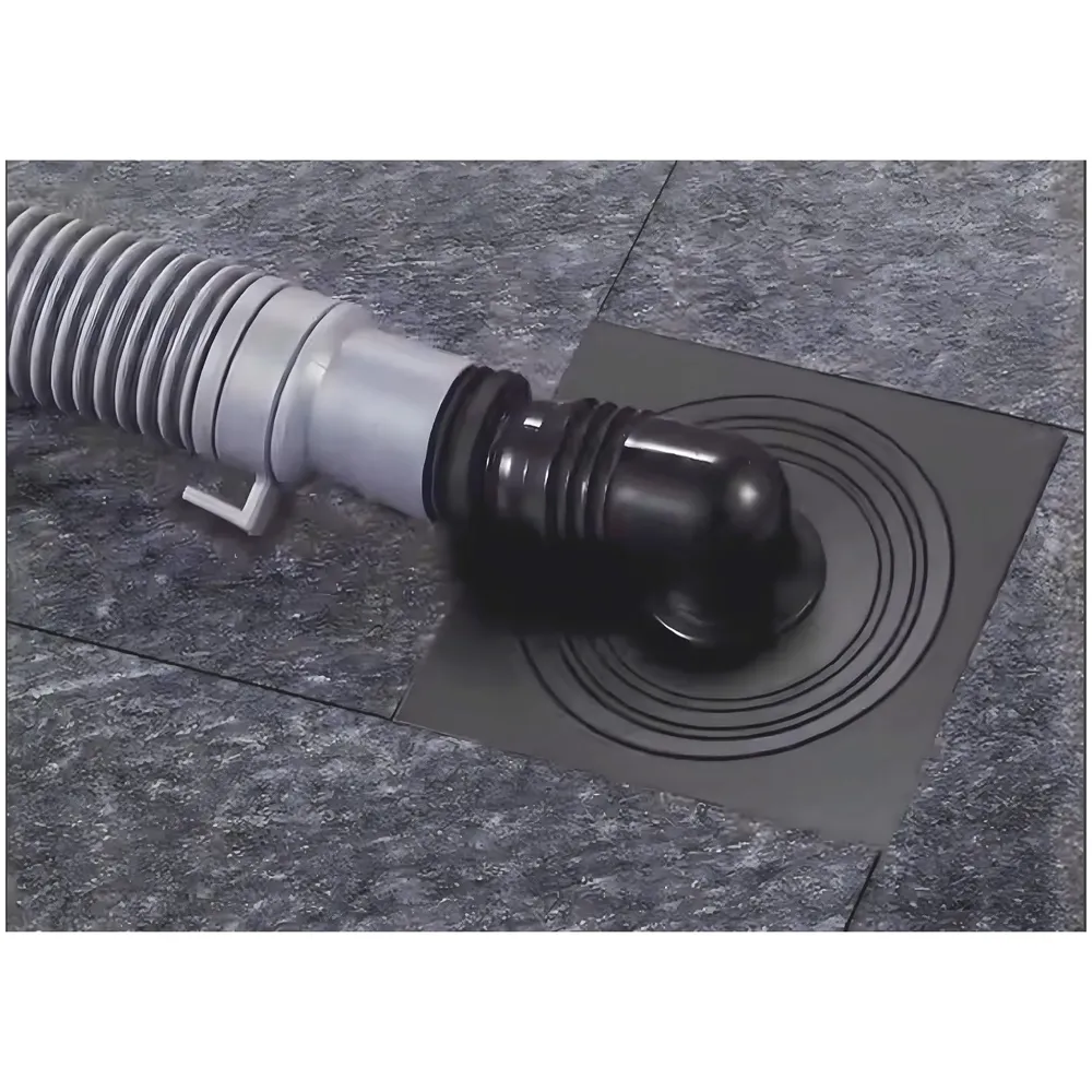 Grey 4 x 4 Inch Washing Machine and Dish Washer Floor Drain - Grey Finish - Floor Trap for Bathroom, Kitchen - Anti Clogging & Anti Pests.- 10 cm x 10 cm - 2