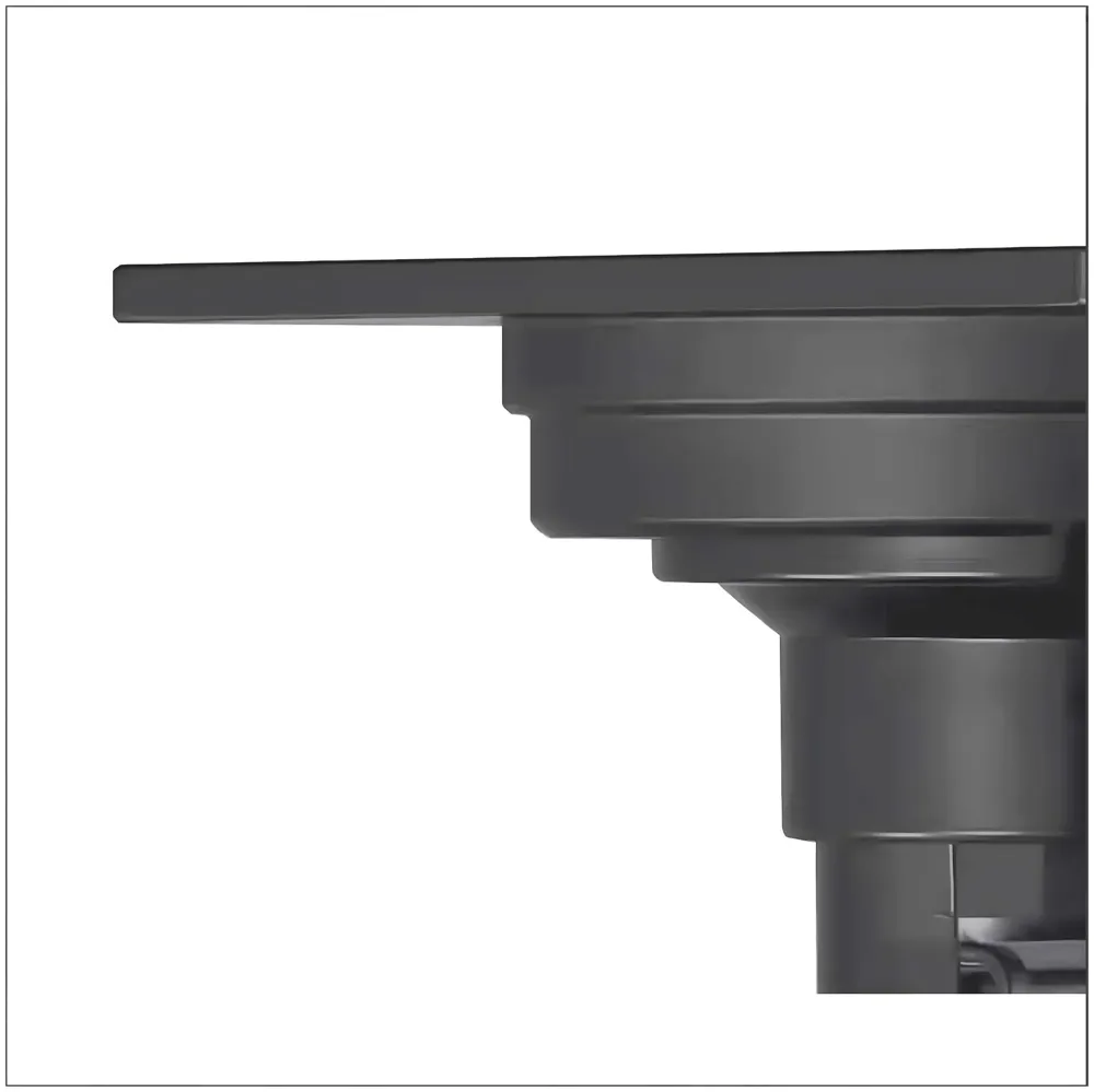 Grey 4 x 4 Inch Washing Machine and Dish Washer Floor Drain - Grey Finish - Floor Trap for Bathroom, Kitchen - Anti Clogging & Anti Pests.- 10 cm x 10 cm - 8