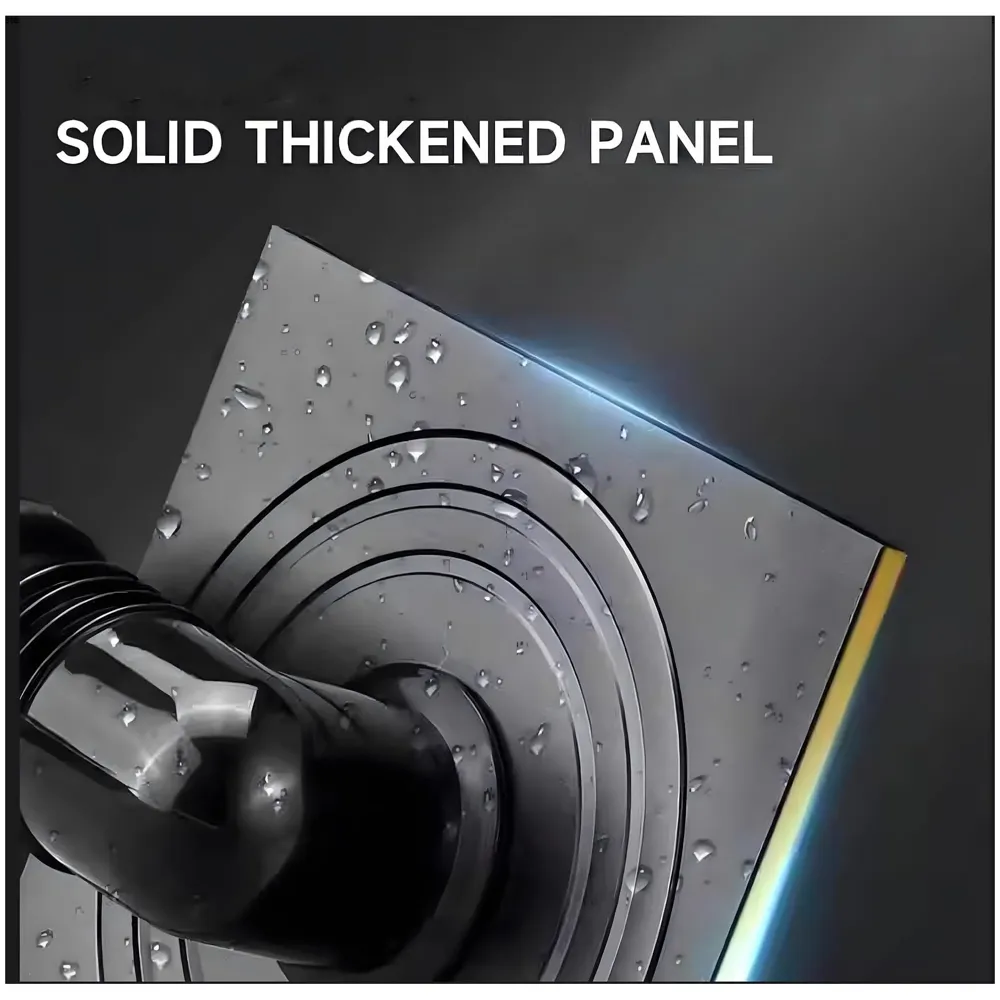 Grey 4 x 4 Inch Washing Machine and Dish Washer Floor Drain - Grey Finish - Floor Trap for Bathroom, Kitchen - Anti Clogging & Anti Pests.- 10 cm x 10 cm