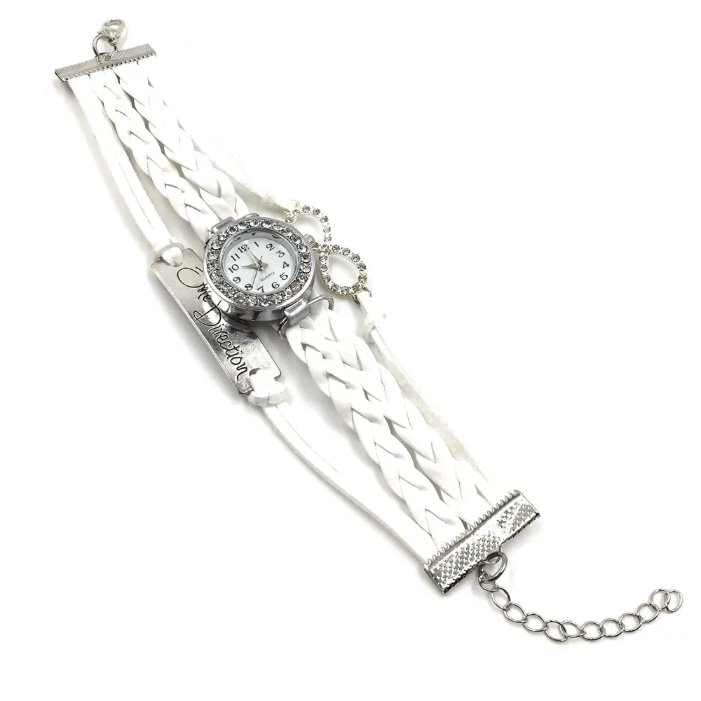 One Direction Diamond Watch Charm Bracelet (White)