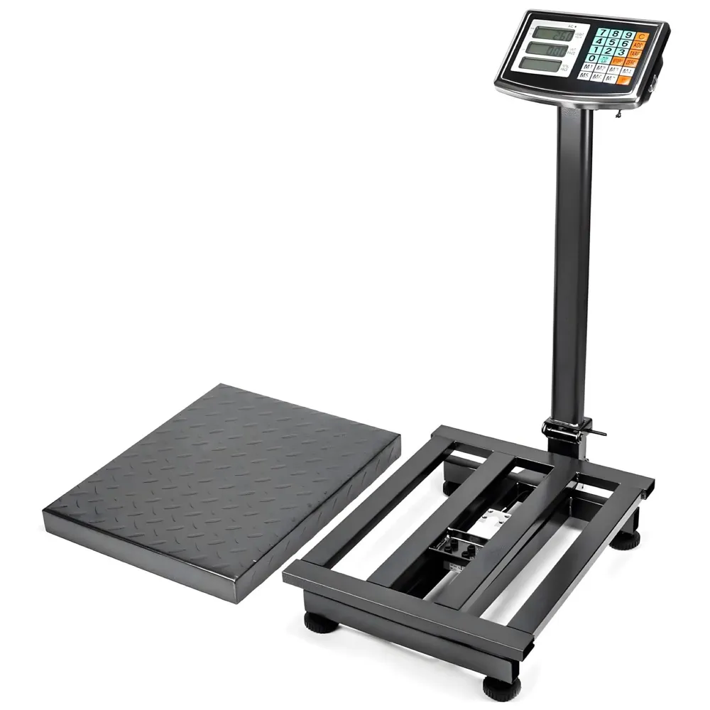 150 Kgs Weighing Machine Scale Industrial Weight Machine, Floor Platform Digital, Accurate Warehouse Large Shipping Mailing With Price Calculator Portable For Shop Commercial Industrial