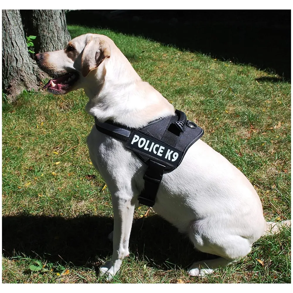 Dog K9 Police Harness Dog Vest Loop Straps and Handle and Adjustable