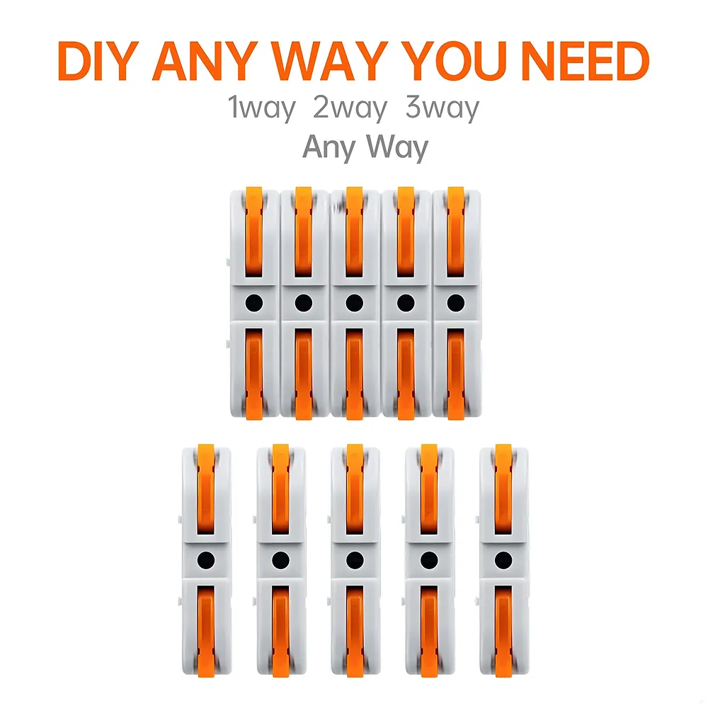 50 Pcs Wire Connectors SPL 1 Compact Splicing Clamp up to 4mm