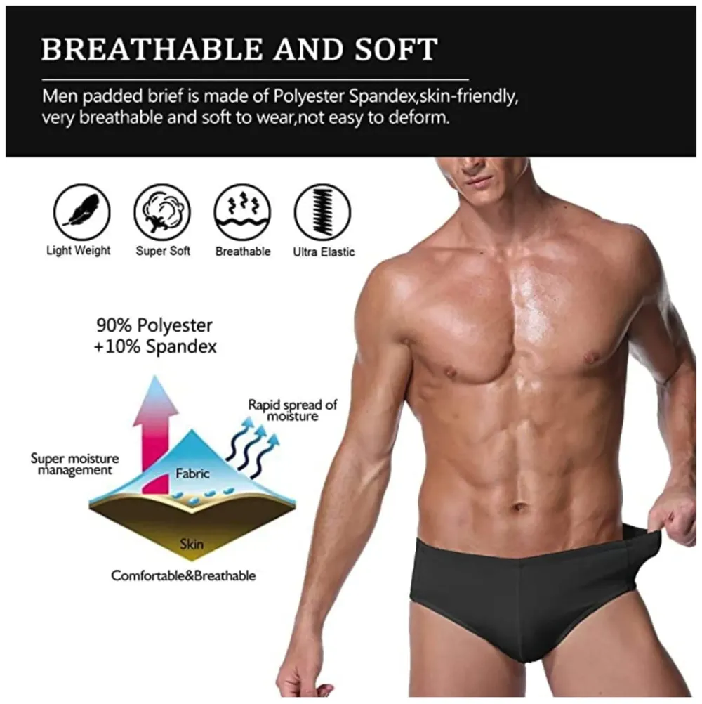 Men Padded Underwear Briefs Underpants Butt Booster Lifter Enhancer